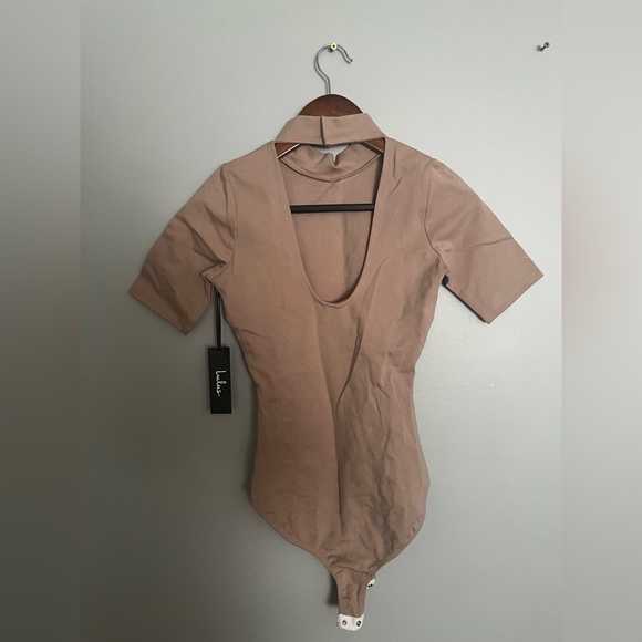 Lulu Tan Turtleneck Bodysuit - Picture 2 of 2